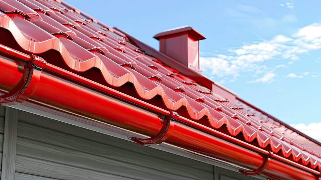 effective water gutters with red roof tiles Ensure proper drainage and protection for residential and commercial properties with reliable gutter systems