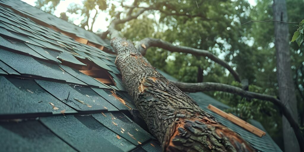 Tornado damage roof repair