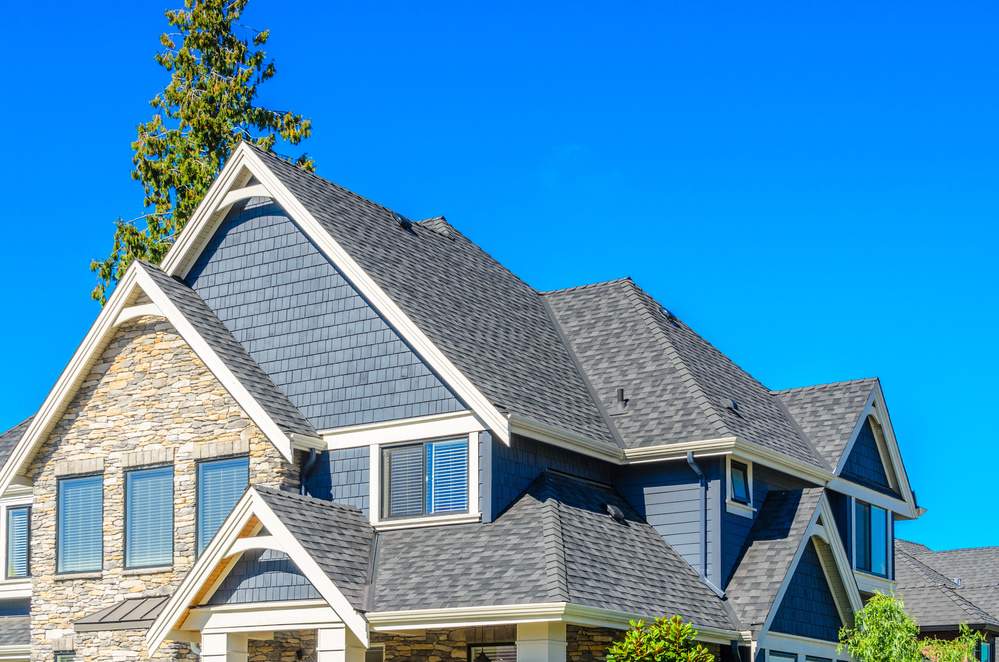 House with beautiful shingle roofing